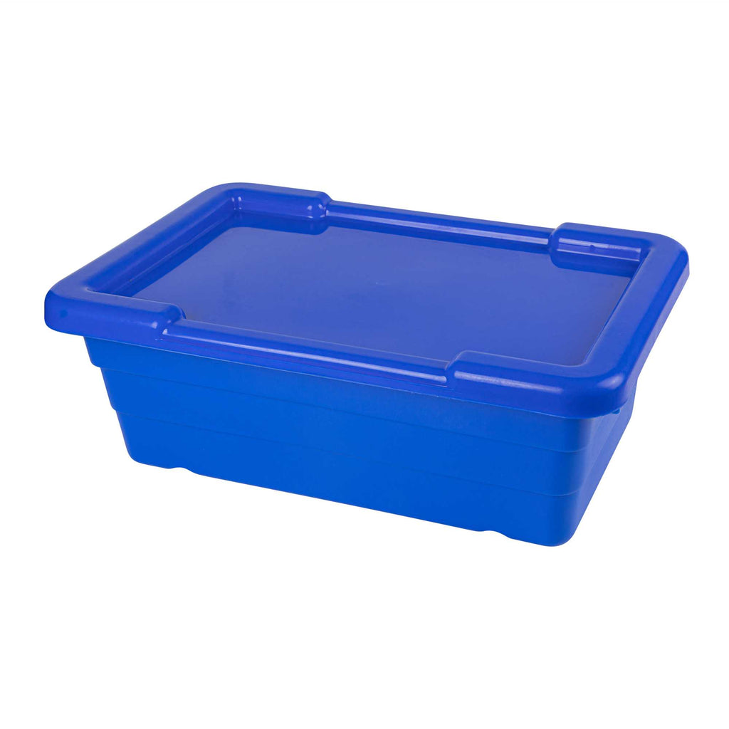 Met Lux Blue Recessed Lid - Fits Meat Lug / Tote Box - 25" x 16" - 10 count box