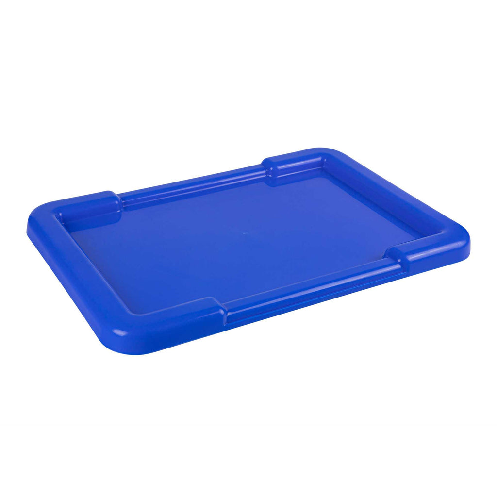 Met Lux Blue Recessed Lid - Fits Meat Lug / Tote Box - 25" x 16" - 10 count box