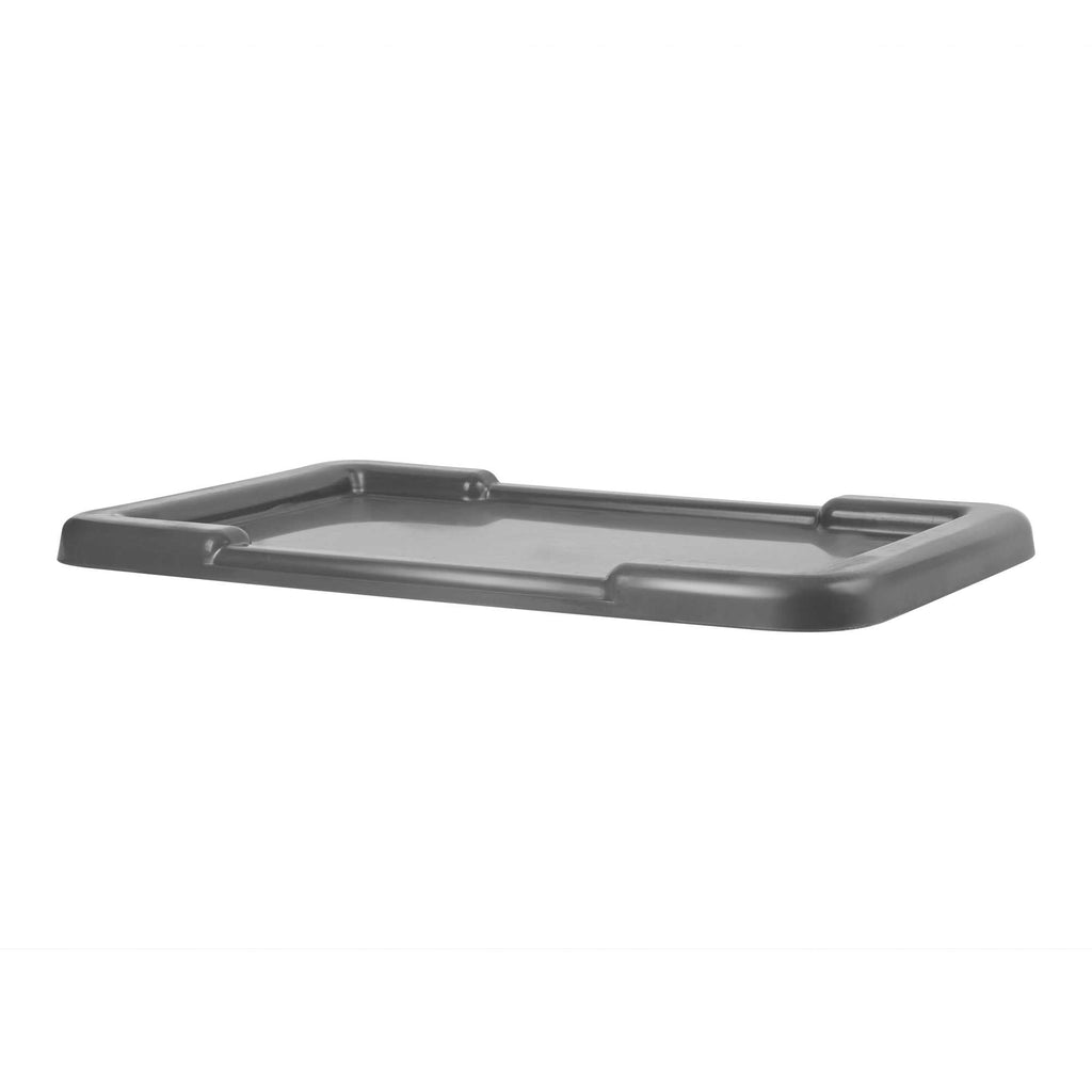 Met Lux Dark Gray Recessed Lid - Fits Meat Lug / Tote Box - 25" x 16" - 1 count box