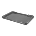 Met Lux Dark Gray Recessed Lid - Fits Meat Lug / Tote Box - 25" x 16" - 1 count box