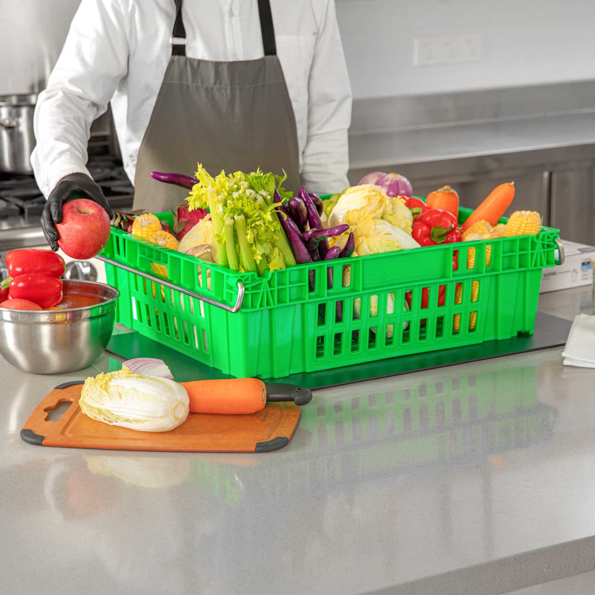 Met Lux Green Chill Tray - 23 3/4" x 19 3/4" x 7" - 10 count box