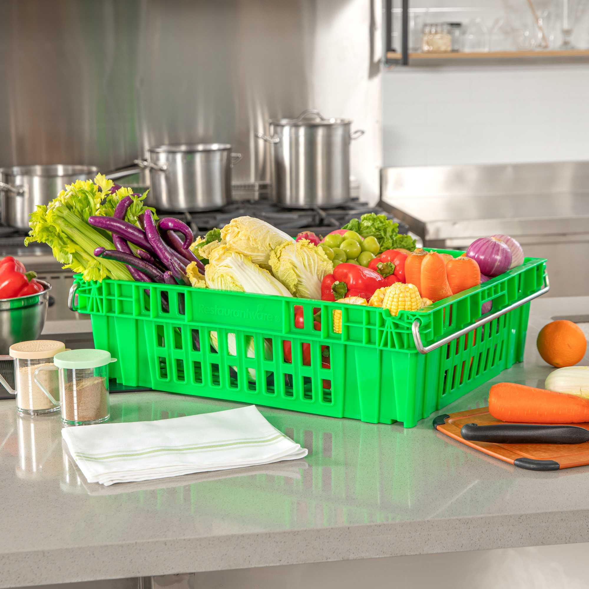 Met Lux Green Chill Tray - 23 3/4" x 19 3/4" x 7" - 10 count box