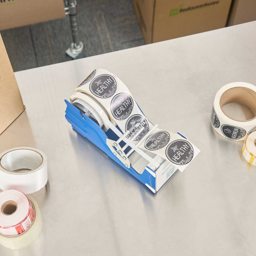 Handy Tek Manual Multi-Roll Tape and Label Dispenser - 3" Working Width - 9 1/2" x 4" x 5 1/4" - 1 count box