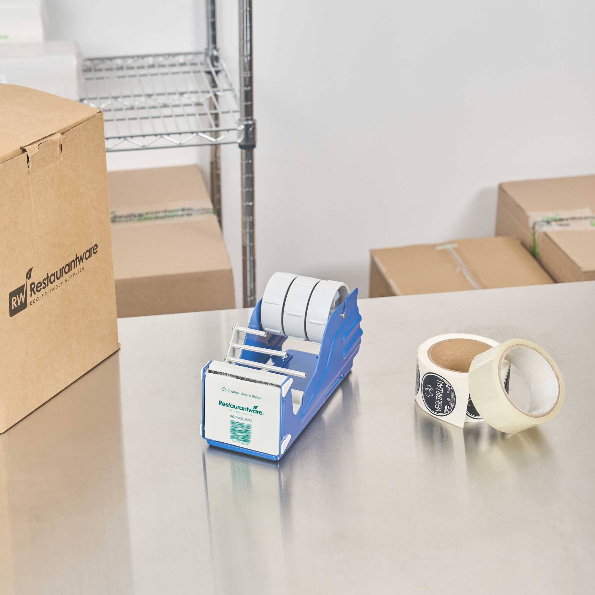 Handy Tek Manual Multi-Roll Tape and Label Dispenser - 3" Working Width - 9 1/2" x 4" x 5 1/4" - 1 count box