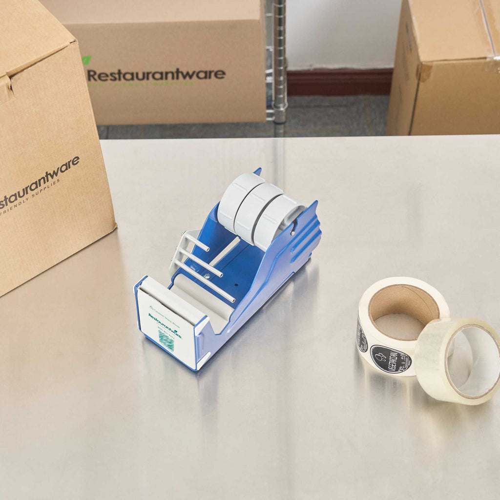 Handy Tek Manual Multi-Roll Tape and Label Dispenser - 3" Working Width - 9 1/2" x 4" x 5 1/4" - 6 count box