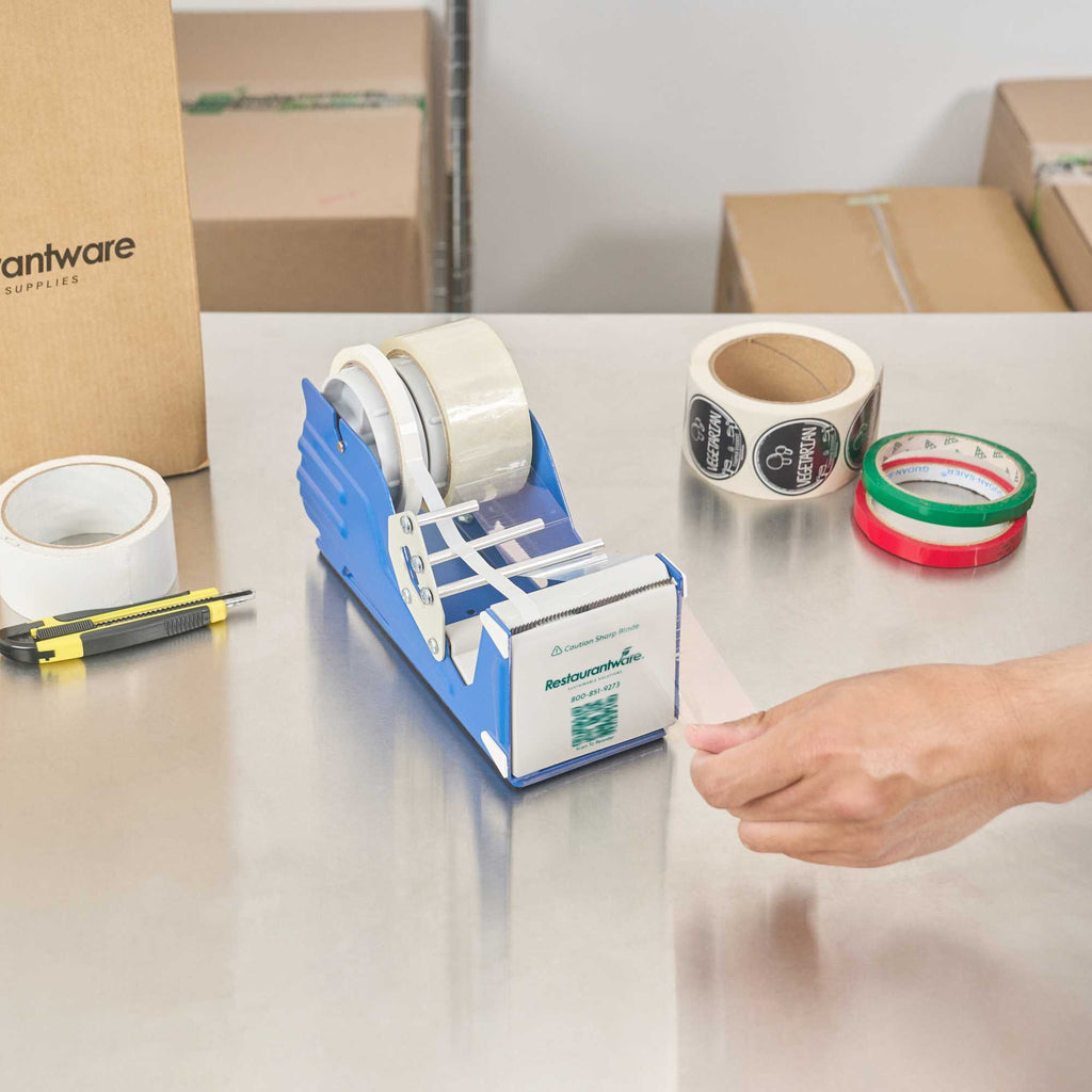 Handy Tek Manual Multi-Roll Tape and Label Dispenser - 3" Working Width - 9 1/2" x 4" x 5 1/4" - 6 count box