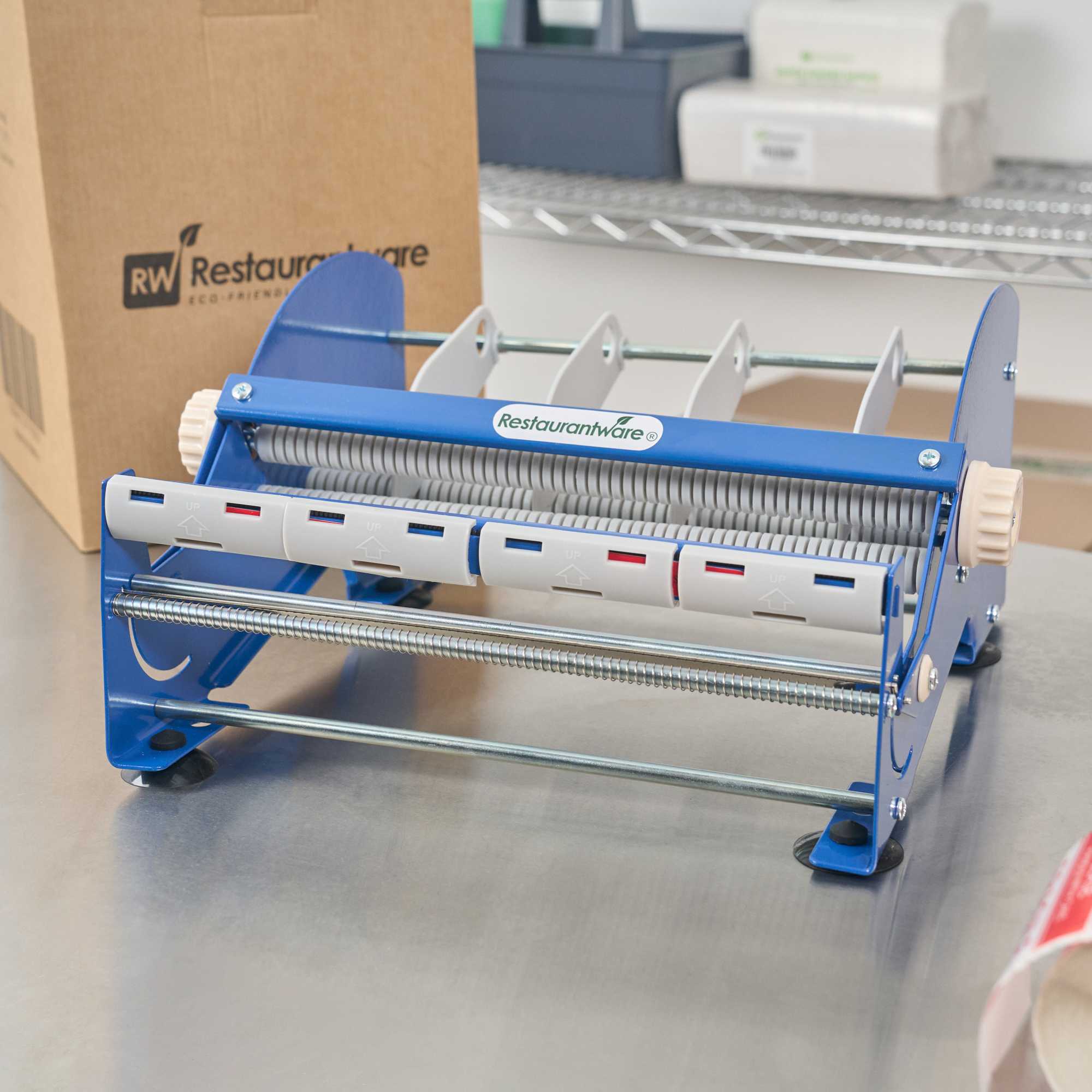 Handy Tek Manual Multi-Roll Tape and Label Dispenser - 12" Working Width - 14 1/2" x 13 1/2" x 7" - 1 count box