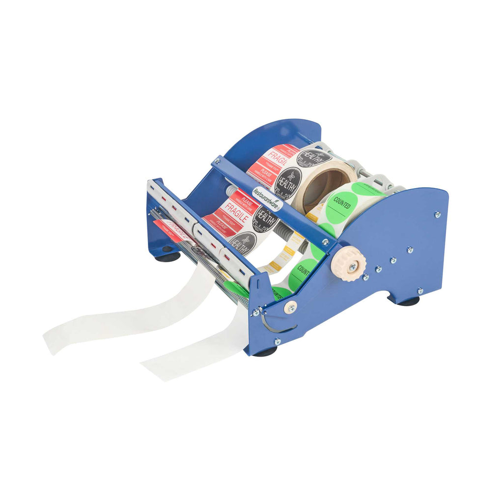 Handy Tek Manual Multi-Roll Tape and Label Dispenser - 12" Working Width - 14 1/2" x 13 1/2" x 7" - 3 count box