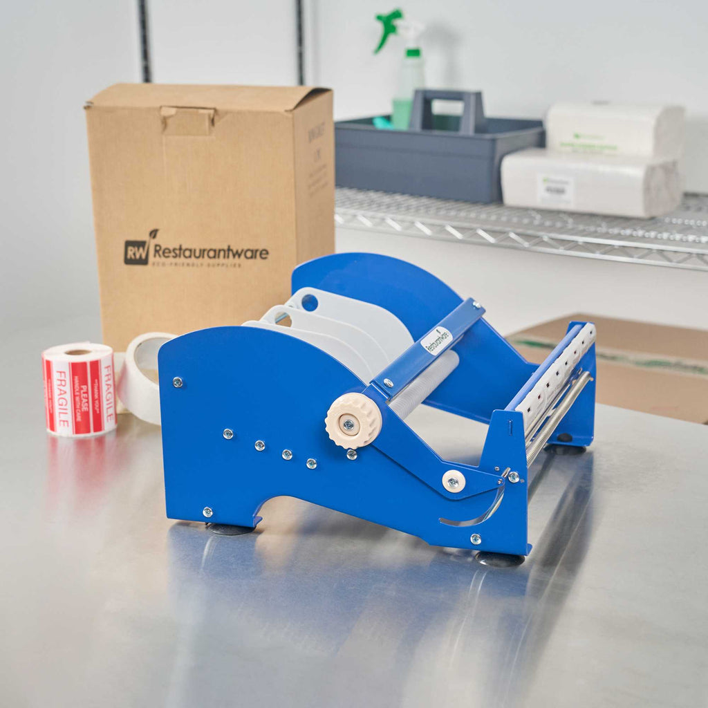 Handy Tek Manual Multi-Roll Tape and Label Dispenser - 12" Working Width - 14 1/2" x 13 1/2" x 7" - 3 count box