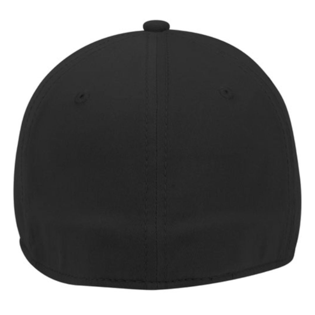 FARM Flex Fit Leather Patch Hat - Black