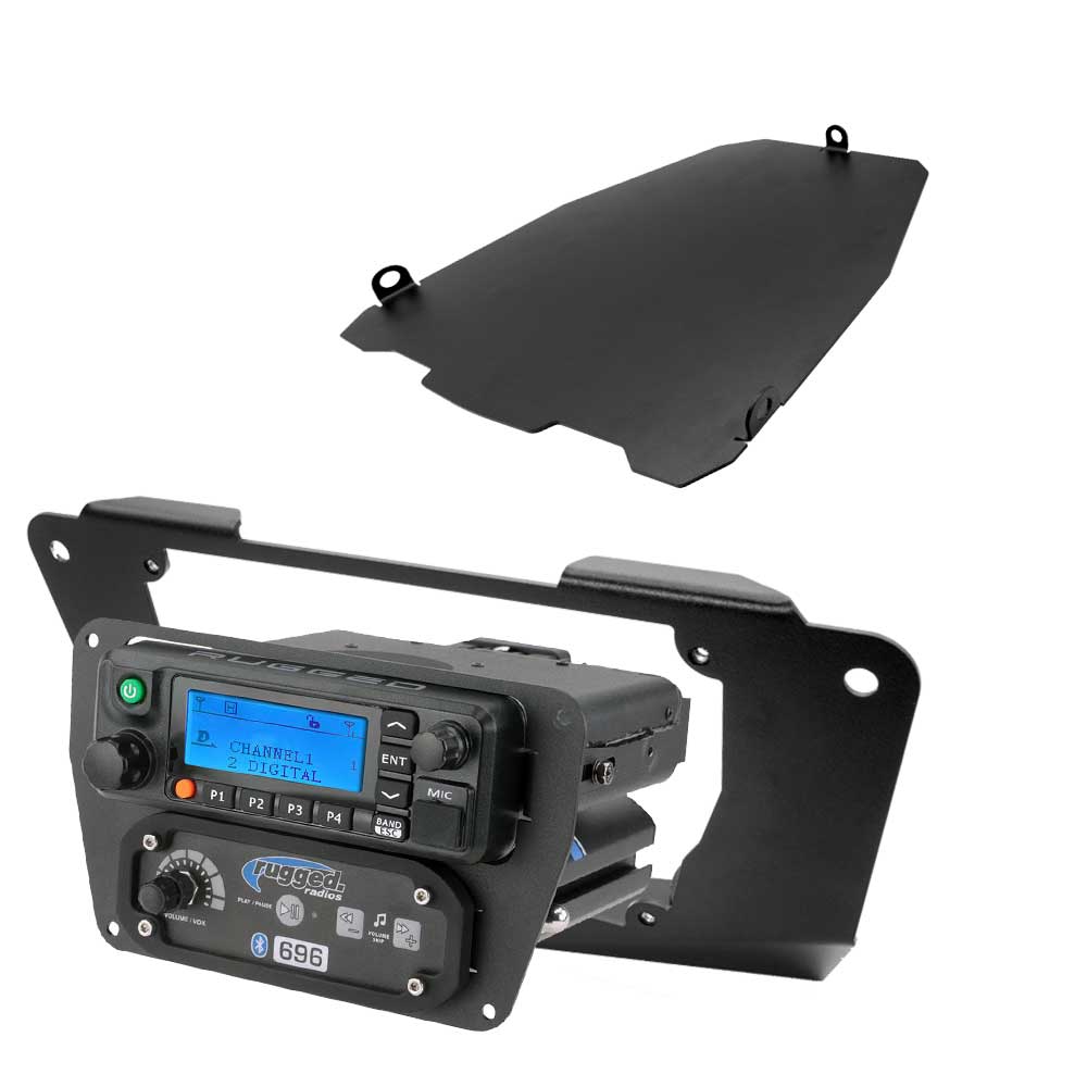Can-Am Commander and Maverick - Glove Box Multi-Mount Kit for Rugged UTV Radios and Intercoms - Motorola CM300D and Motorola/Vertex VX2200