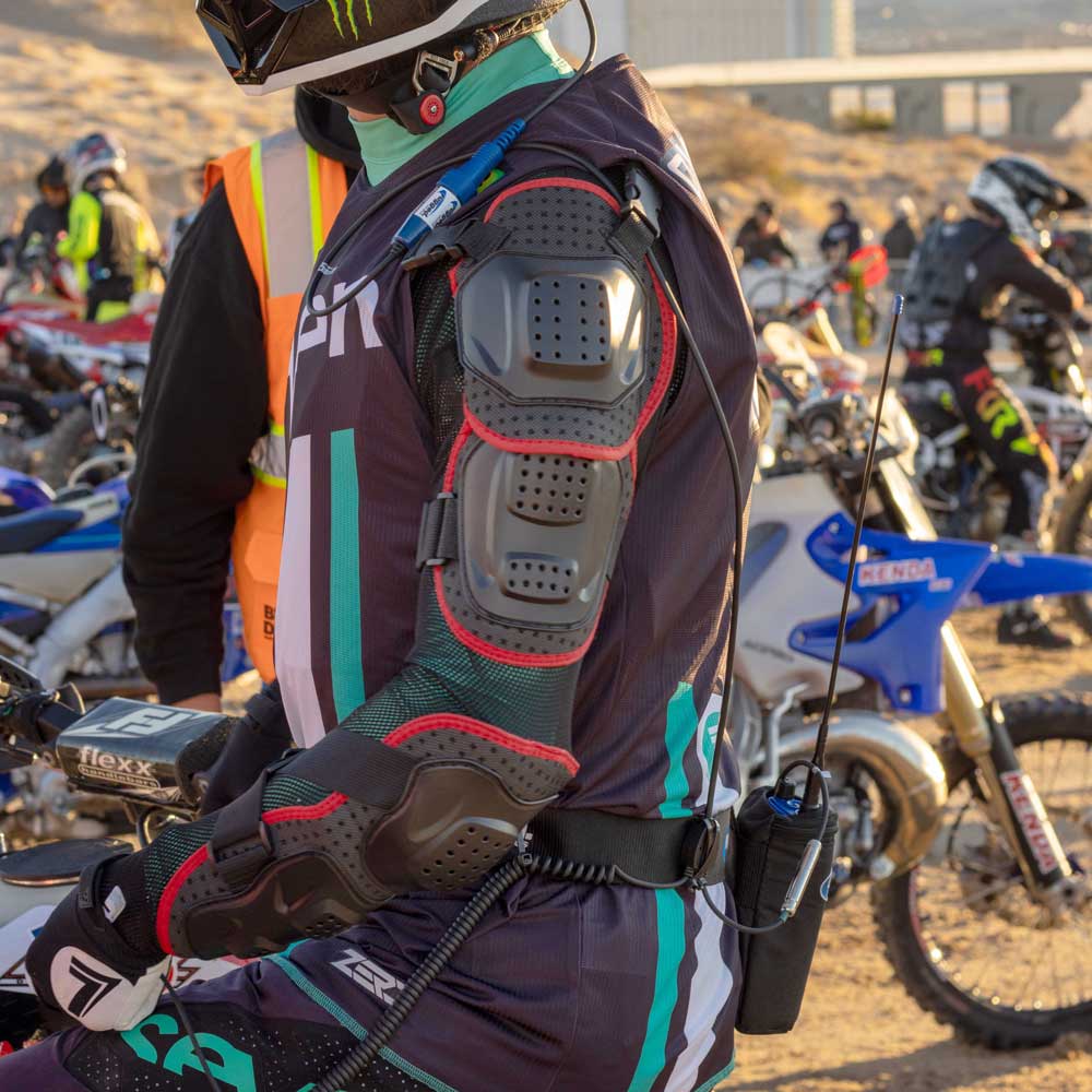 Communications Belt / Bag Combo for Moto & Circle Track Racing - Large - Fits Waists Up to 36