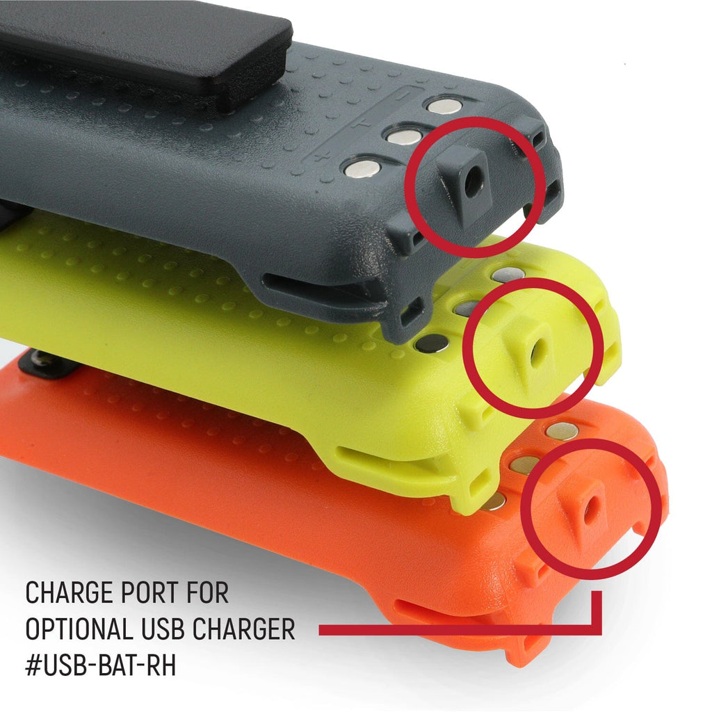 GMR2 Replacement Battery with 12v Charge Port and Belt Clip - Grey