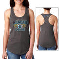 Rugged Radios GARAGE Ladies Racerback Tank Top - Grey