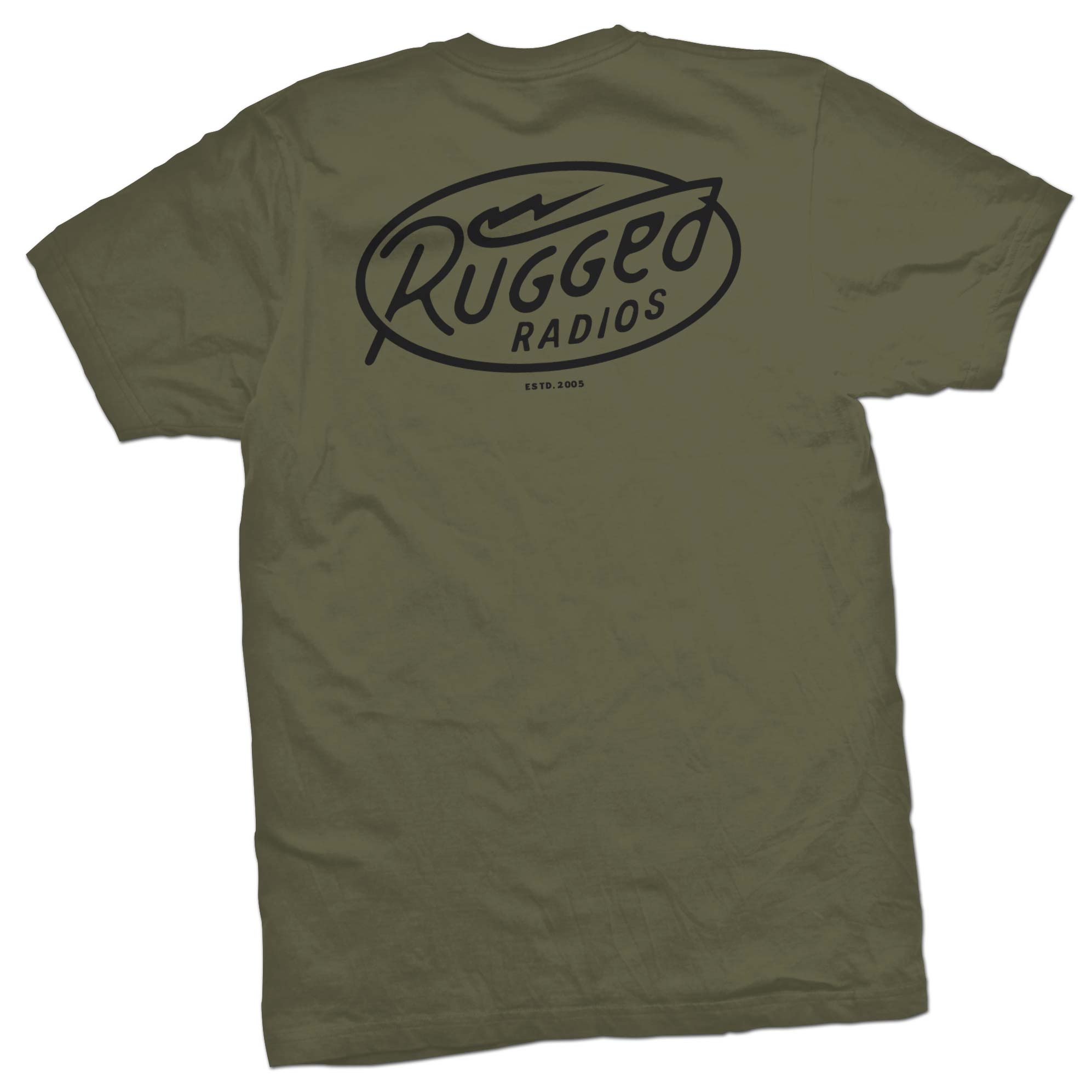 Rugged Radios BOLT T-Shirt - Green - Extra Large