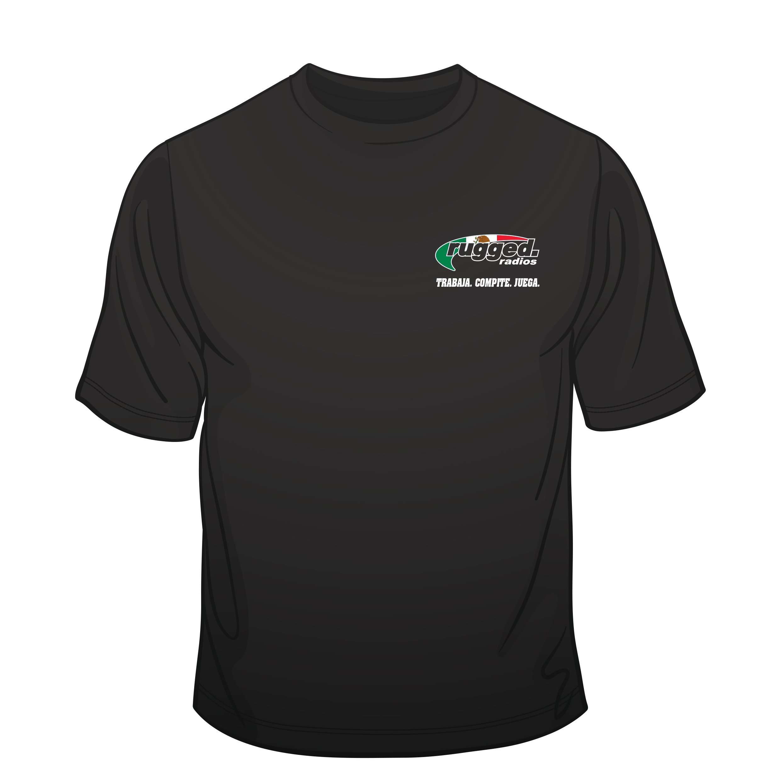 Rugged Radios MEXICAN FLAG T-Shirt - Black - XXL